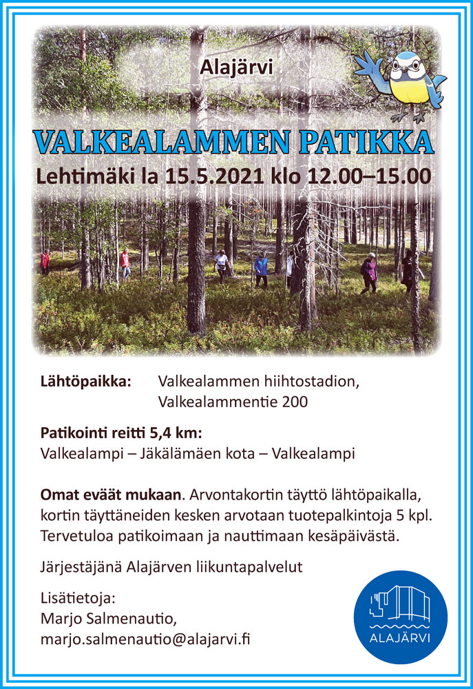 Valkealammen patikka kevät 2021